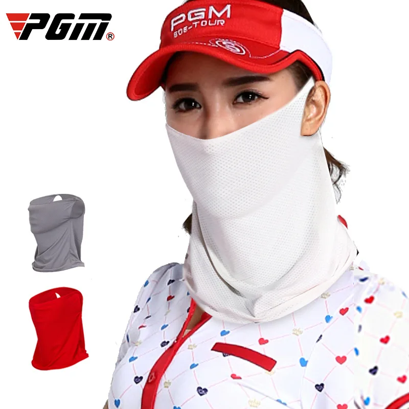 

Pgm Golf Sunshade Mask Unisex Ice Silk Scarf Summer Face Sun Protection Uv Blocking Golf Sunscreen Mask