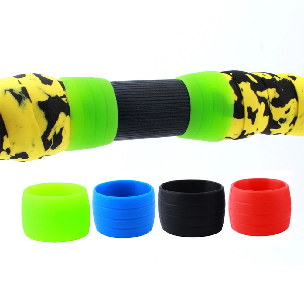 

1 Pair Road Bike Handlebar Tape plugs Anti-Skip Rubber Silicone Plug Bicycle Handlebar end Bar Tape Fixed Ring Waterproof Wear