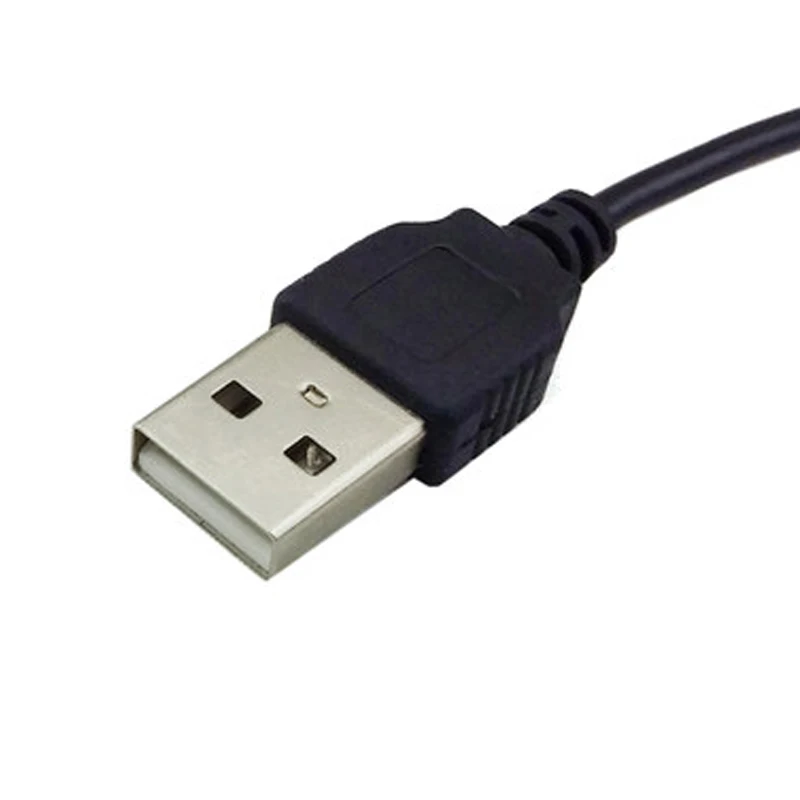 Schwarzes Winkel-PC-USB-Stecker auf 5V DC 5.5*2.1mm 3.5*1.35mm Verlängerungskabel Adapter 5.5*2.5mm zu USB-Datenkabel – Detail 11