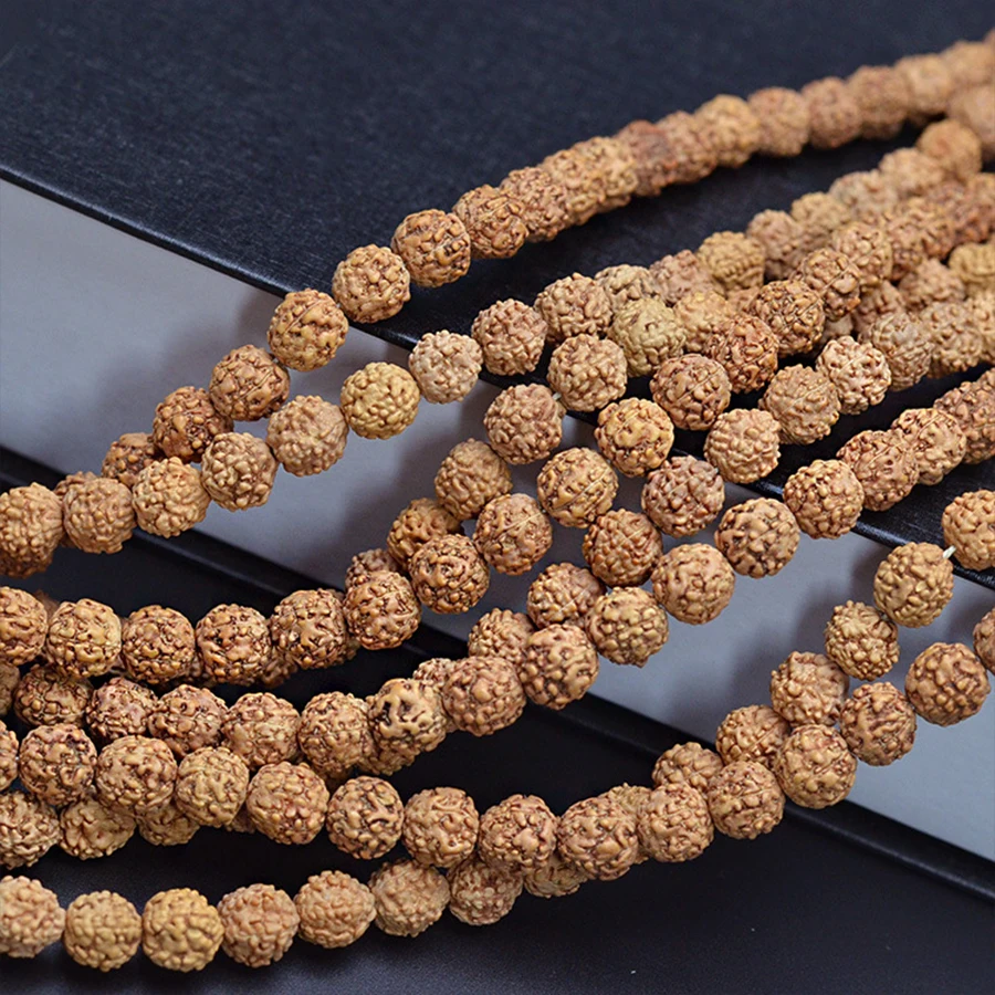 108 Vajra Bodhi Rudraksha for Making Jewelry 5/7/9mm Meditation Prayer Tibetan Buddhism Beads for Necklace Bracelets Accessories