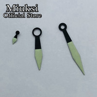 Miuksi black green watch hands luminous hands fit ETA 6497 6498 or ST3600 ST3620 series movement