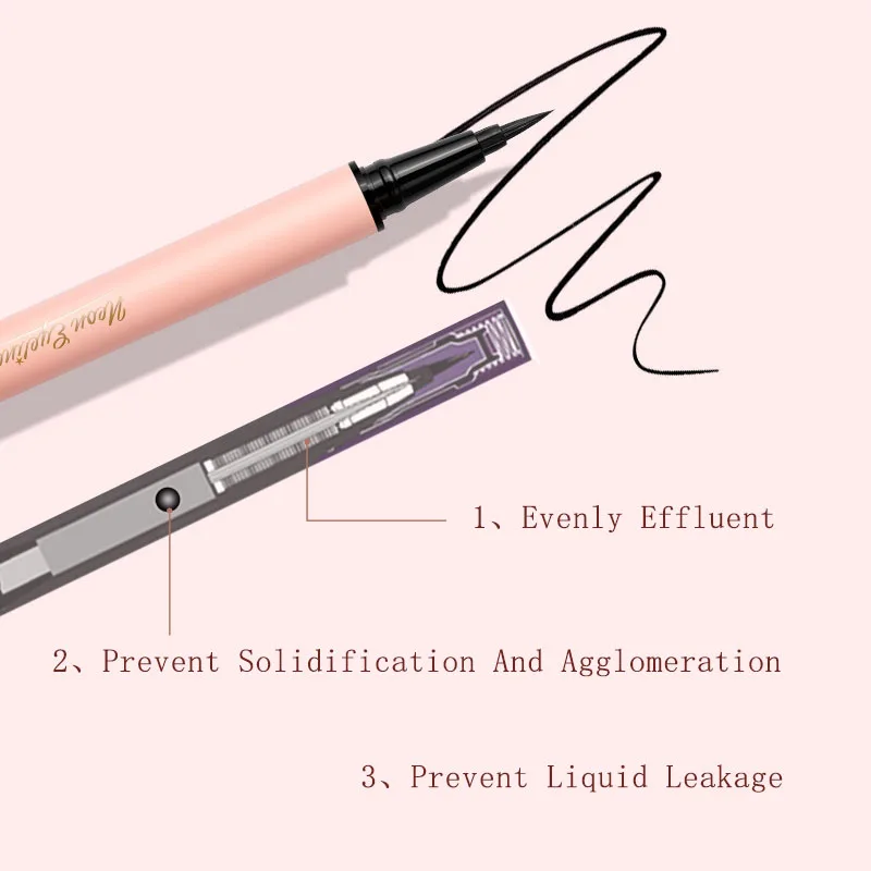 UKISS Liquid Eyeliner Pen Waterproof And Long-Lasting Fit For Beginner With Fine Head