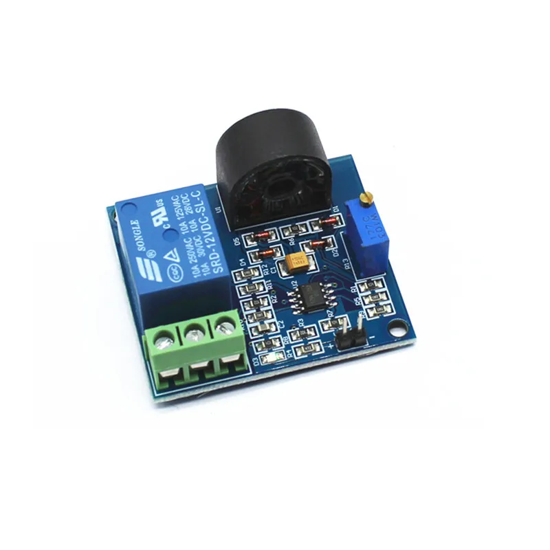 5A Modul Sensor Perlindungan Arus Lebih AC Sensor Deteksi Arus 12V Relay