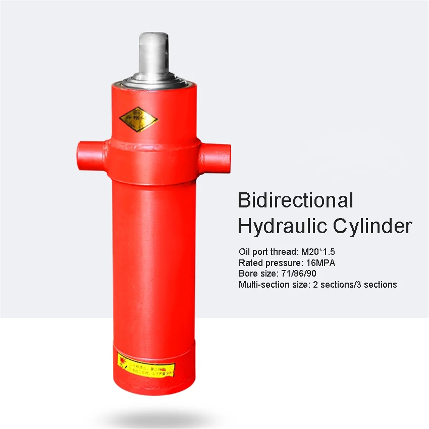 Imagem -02 - Cilindro Hidráulico Retrátil Unidirecional de Duas Seções Acessório Superior para Veículos Agrícolas Ferramentas Hidráulicas de 500 mm 2tg-e71*500