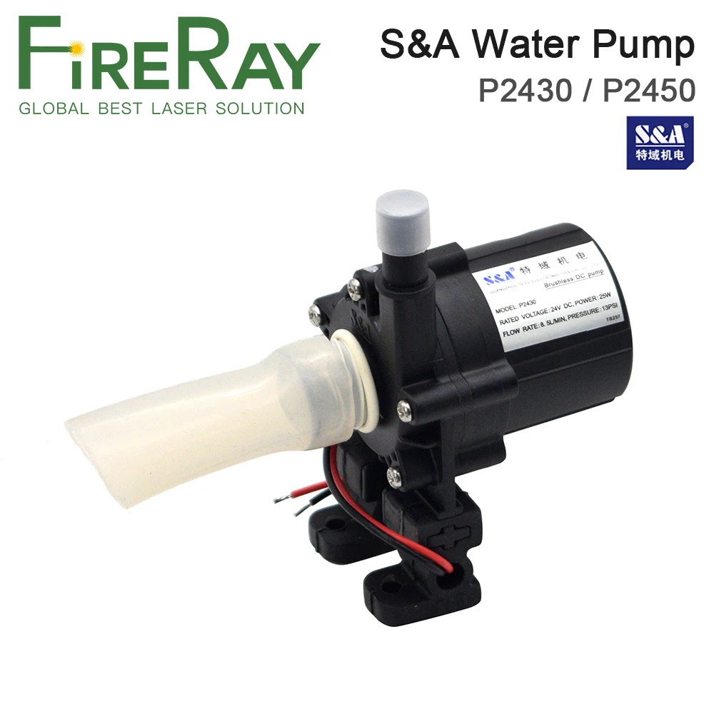 Fireray Water Pump P2430 P2450 for S&A Industrial Chiller CW-3000 AG (DG) CW-5000 AH (DH) CW-5200 AI (DI)