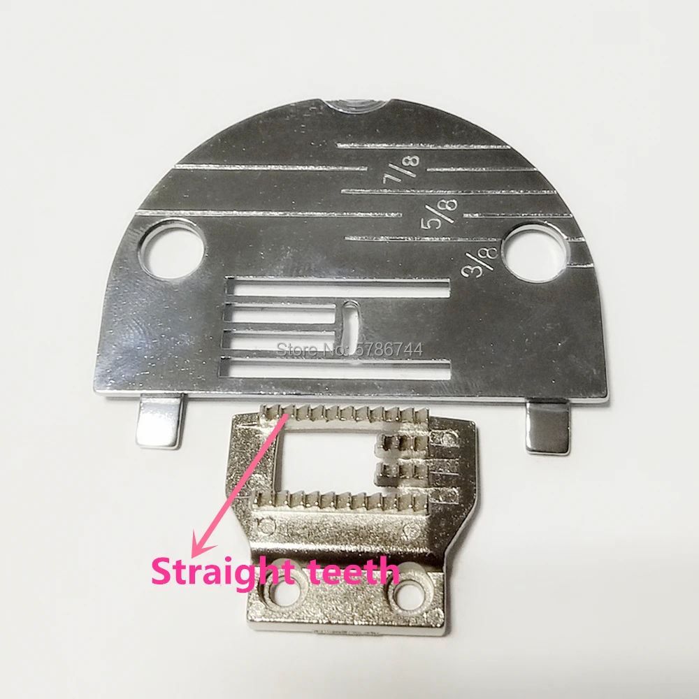 Needle plate #NZ-5LG Feed dog #Z14157 for Brother 1243,1283,Homemaker 2345-TW,Nelco R-1000,Western W-50-1,400,480,490 etc