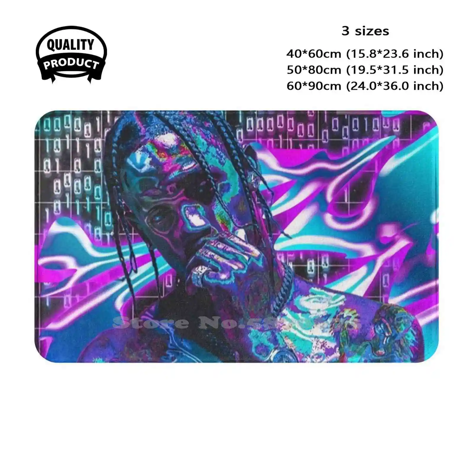 Matrix Soft Cushion Home Carpet Door Mat Car Rug Lil Uzi Vert Kanyewest Music Hiphop Drake Rapper Migos