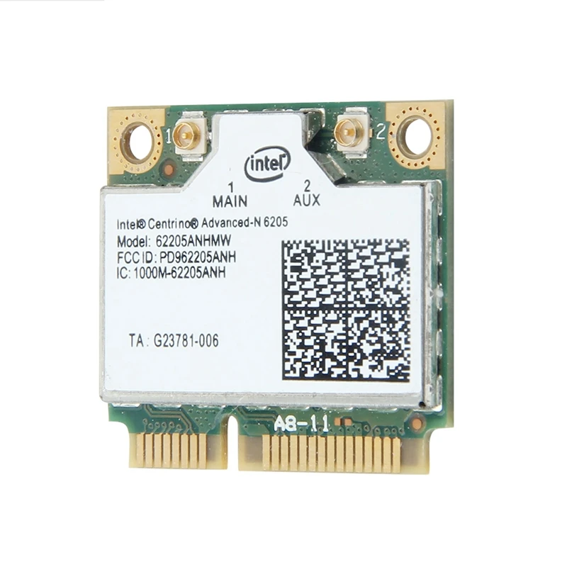 For 6205AN 2.4G / 5GHz dual-band wireless adapter 6205 62205an 62205hmw 300Mbps Half Mini PCI-E WiFi card 802.11n window