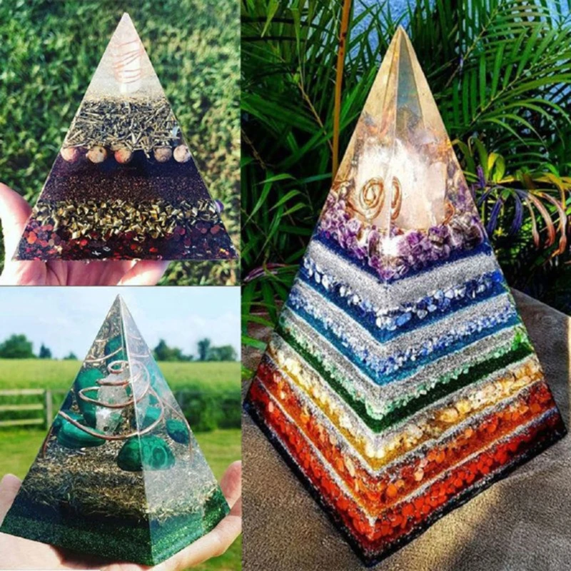 

Super Large DIY Pyramid Resin Mold Set Large Silicone 3D Pyramid Molds Jewelry Making Mould Tools Home Decor 15cm/5.9"