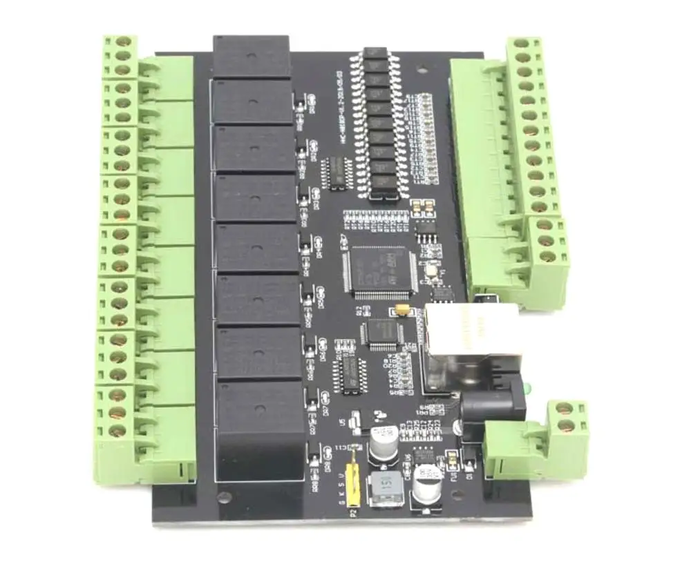 Módulo de relé de red IP Ethernet Industrial de 8 canales, dispositivo de control remoto, relé biestable Ethernet a RS485, MODBUS TCP