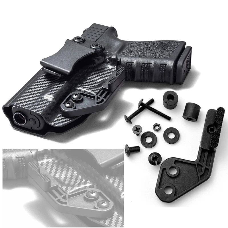 Kydex Holster Claw Tactical Tuckable Holster Wing for IWB Holsters Airsoft Kydex Holster Claw Attachment with Mounting Hardware