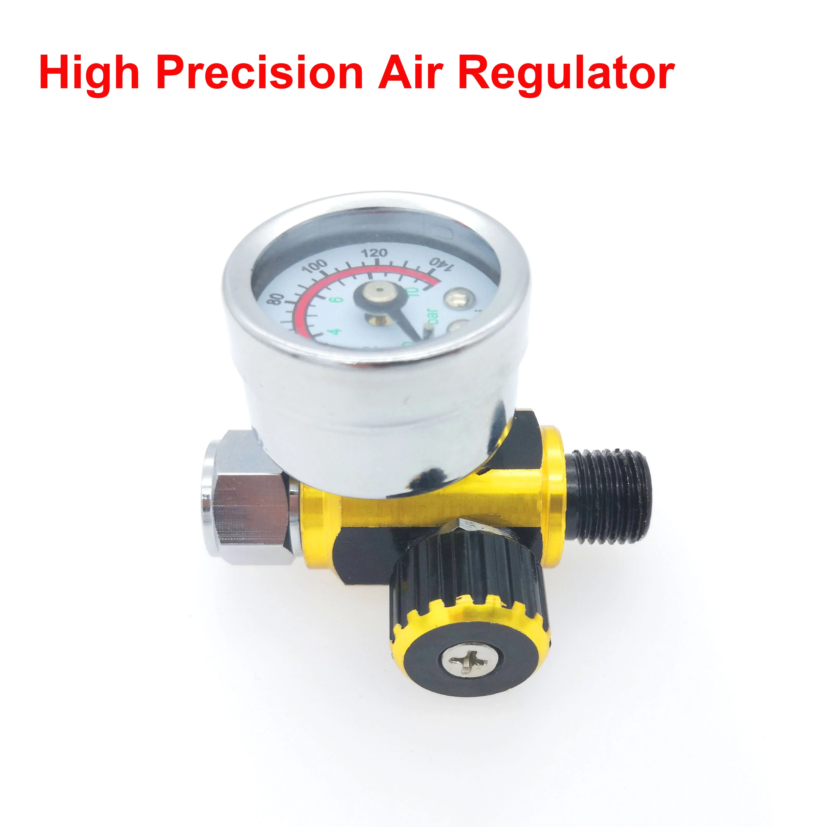 Imagem -03 - Hvlp Spray Gun Regulador Ajuste de Pressão de ar Medidor de Pressão Cauda Paint Spray Gun Regulador Flash Vendas