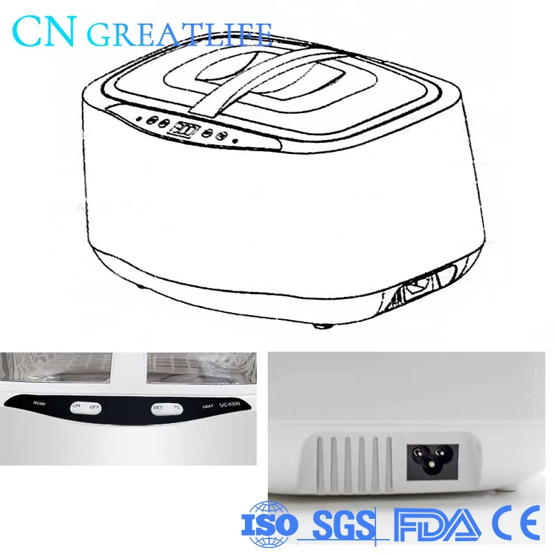 Small Plastic Jewelry Glasses Tooth 2.5l Dental Digital Ultrasonic Tooth Cleaner Machine Other Ultrasonic Cleaners