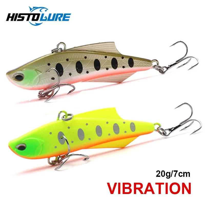 

HISTOLURE VIB Baits Sinking Fishing lures 7cm 20g Hard Plastic Artificial Vibration Winter Ice Jigging Pike Bait Tackle Isca