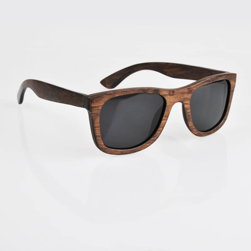 Retro Wood Sunglasses Polarized Men Women Handmade Black Bamboo Wooden Frame Classic Brand Designer Eyeglasses Float Hot Sale