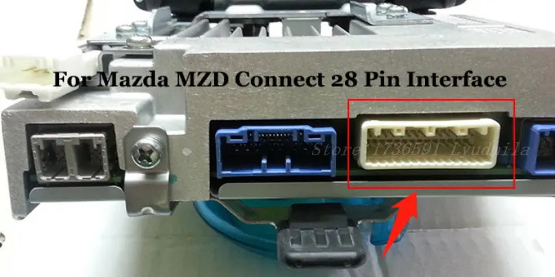 Rückfahrkamera für Mazda 2 Limousine Mazda2 Demio DJ 2015 ~ 2023 28-Pin-Adapterkabel Kompatibel mit Originalbildschirm HD CCD – Detail 8