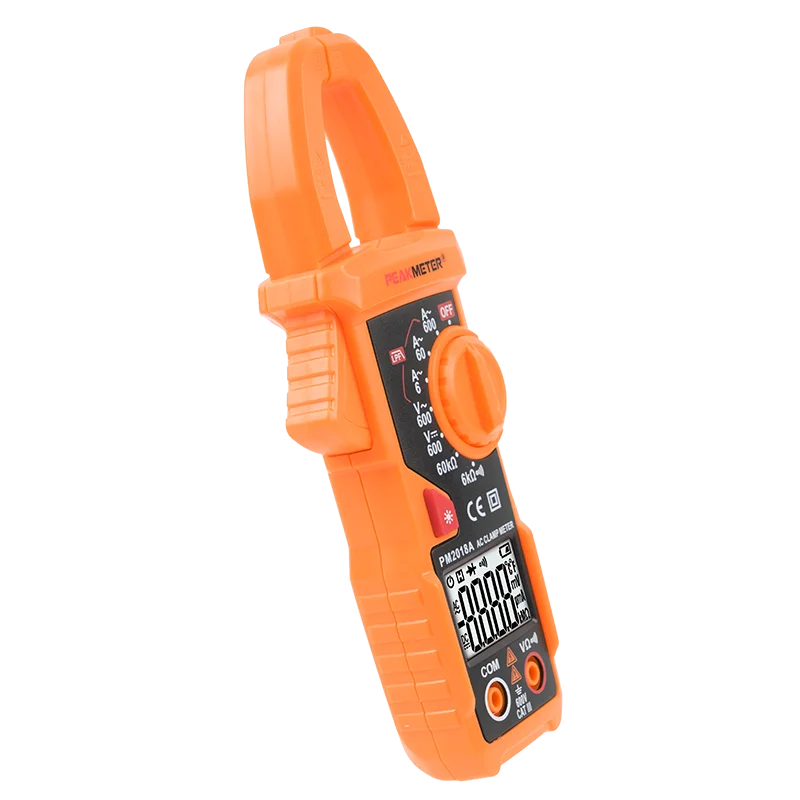 PEAKMETER ufficiale di vendita calda PM2018A portatile AC digital clamp meter gamma manuale per uso domestico con data hold retroilluminazione LPF