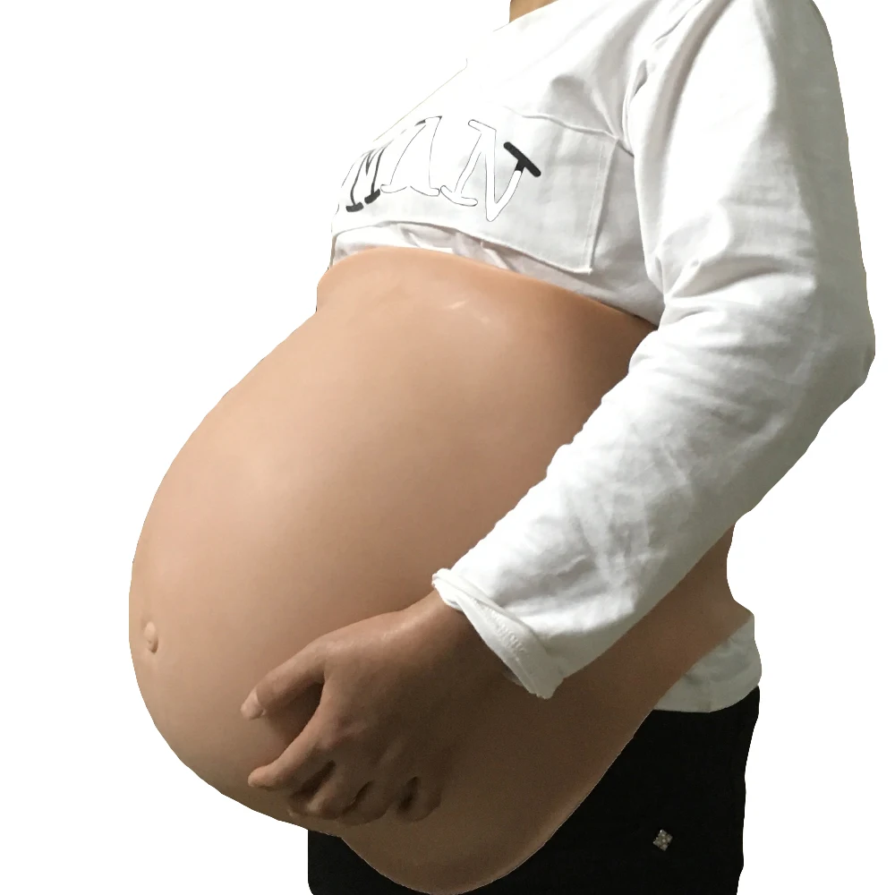 

Twins 8~10 month fake pregnant belly silicone baby bump realistic super big 7900g