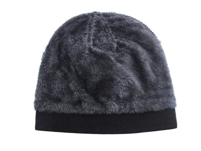 Marke Skullies Mützen Männer Winter Hüte Für Männer Kappe Frauen Winter Gestrickte Hut Männlich Warme Dicke Gorro Motorhaube Pelz Stricken Beanie Hut Kappe – Detail 18