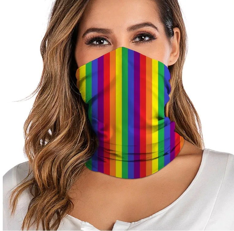 3D digital printed women\'s outdoor Bandana Breathable Face Scarf Fishing Cycling Sport Elastic Tube Neck Gaiter headband scarf
