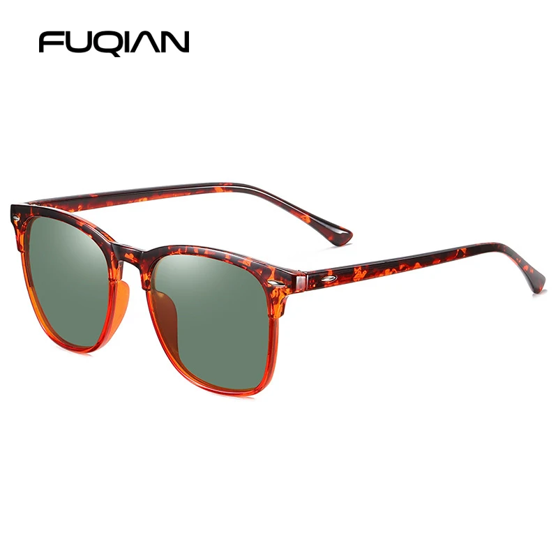 نظارات شمسية مستقطبة مربعة للرجال والنساء ، نظارات شمسية كلاسيكية برشام ، ظلال قيادة مضادة للوهج ، جودة عالية ، موضة رجالية #3