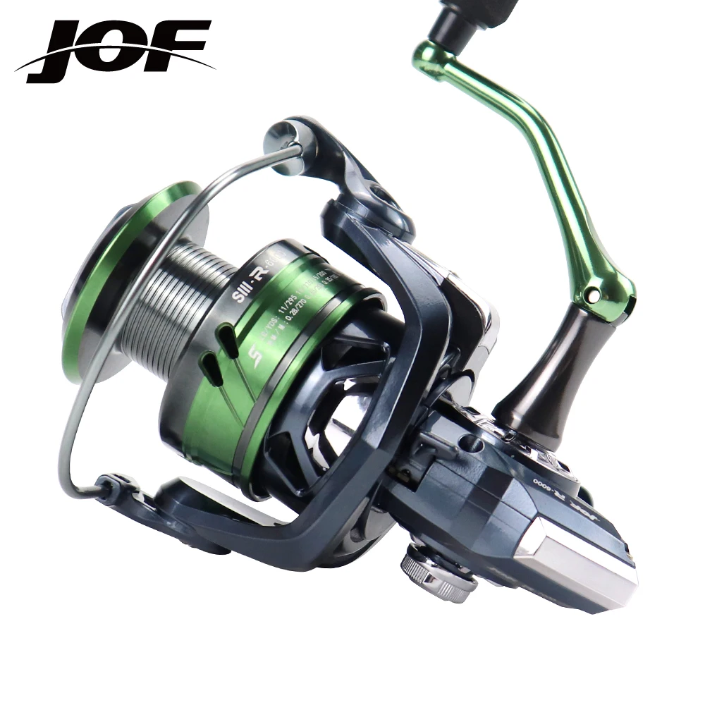 

JOF SIII-R 10KG Drag Carp Fishing Reel with Extra Spool Front and Rear Drag System Freshwater Spinning Reel