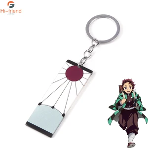 Demon Slayer Anime Schlüsselbund für Männer und Frauen, Kamado Tanjirou, Acryl, Modetrend, Schlüsselbund, Ohrring, Dekoration, Autoschmuck, Geschenk 6 Hauptverkäufe Tanjiro Kamado Ohrringe - №1