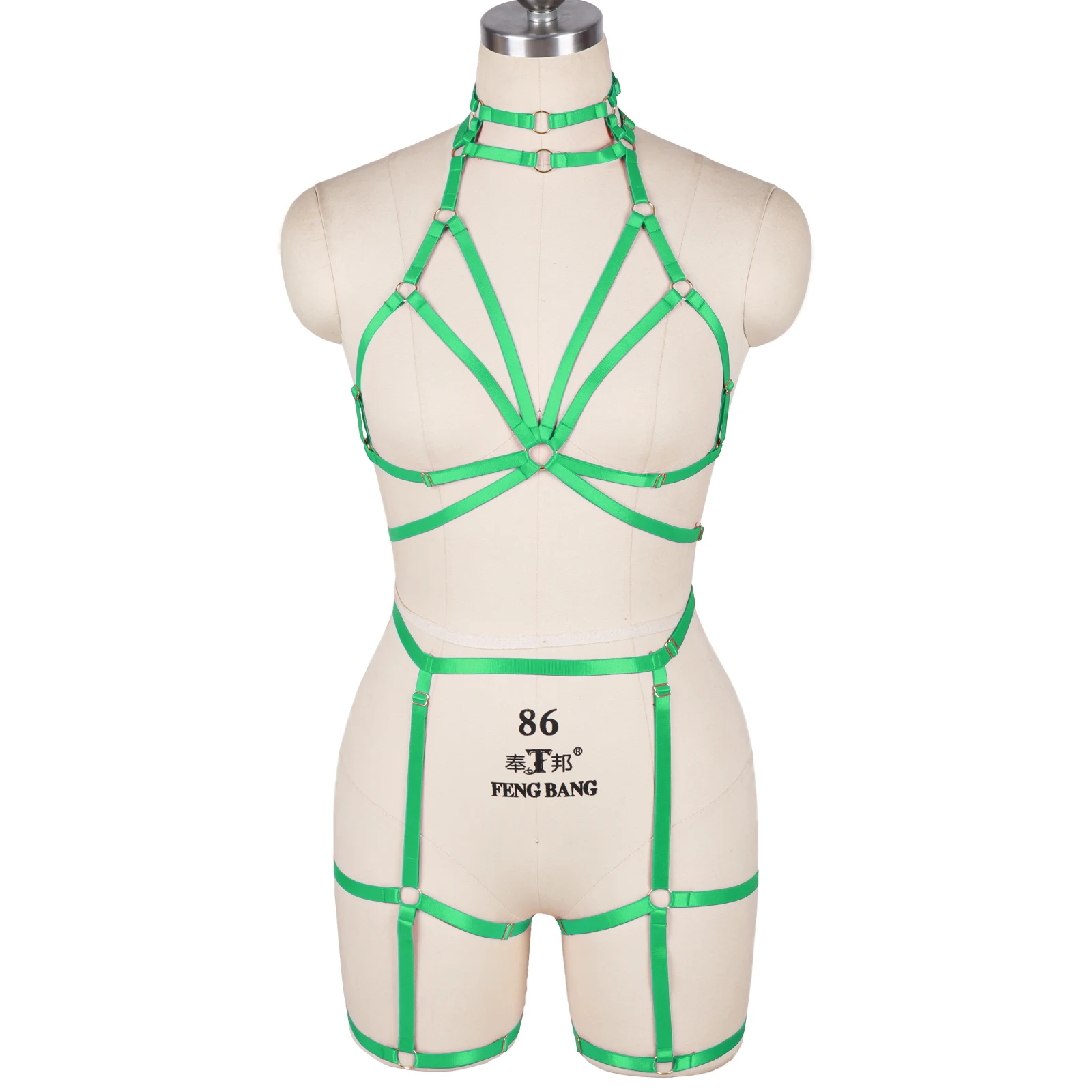 

Сексуальная голографическая одежда в стиле панк готика подвязки портупея женское Фетиш эластичное белье пояс с мечом регулируемый поясной ремень