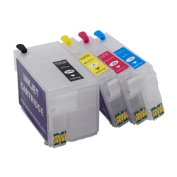 252xl Refillable Ink Cartridge With Auto Reset Chip For For Epson WF-3620 WF-3640 WF-7110 WF-7610 WF-7620 WF-7110 WF-5190