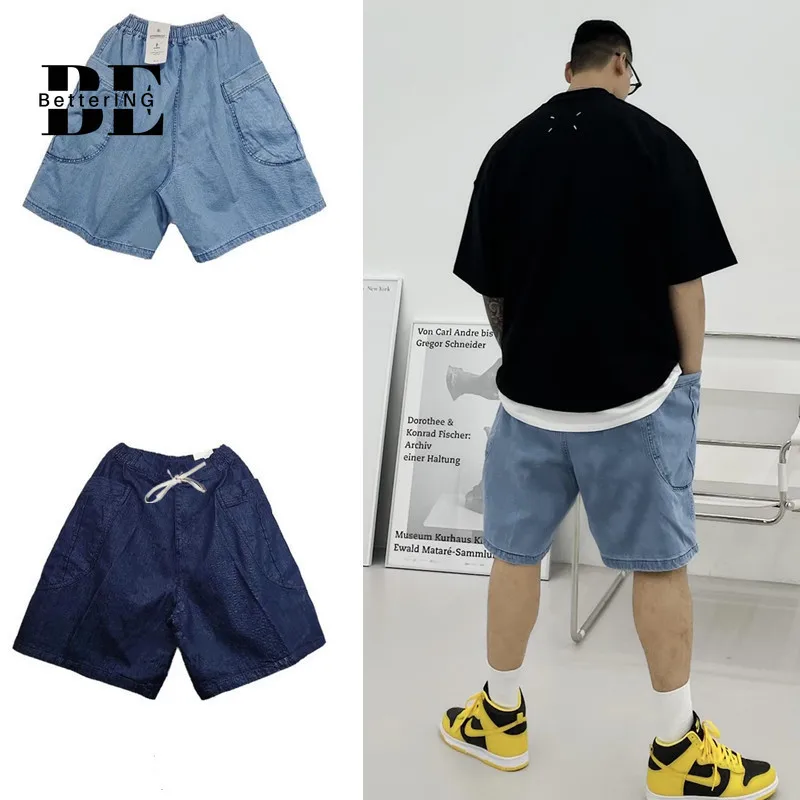 

2021 Men's Popular Logo Washed Jeans Shorts Summer Sports Loose 5 Pants Large Size Straight-leg Casual Dandy Pants