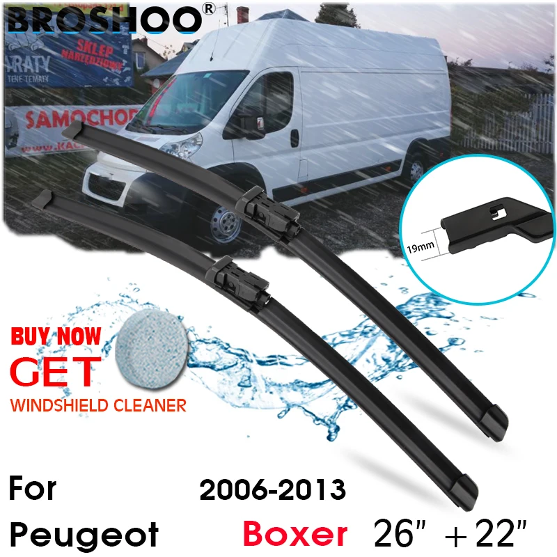 

Car Wiper Blade Front Window Windscreen Windshield Wipers Blades Arm Auto Accessories For Peugeot Boxer 26"+22" 2006-2013