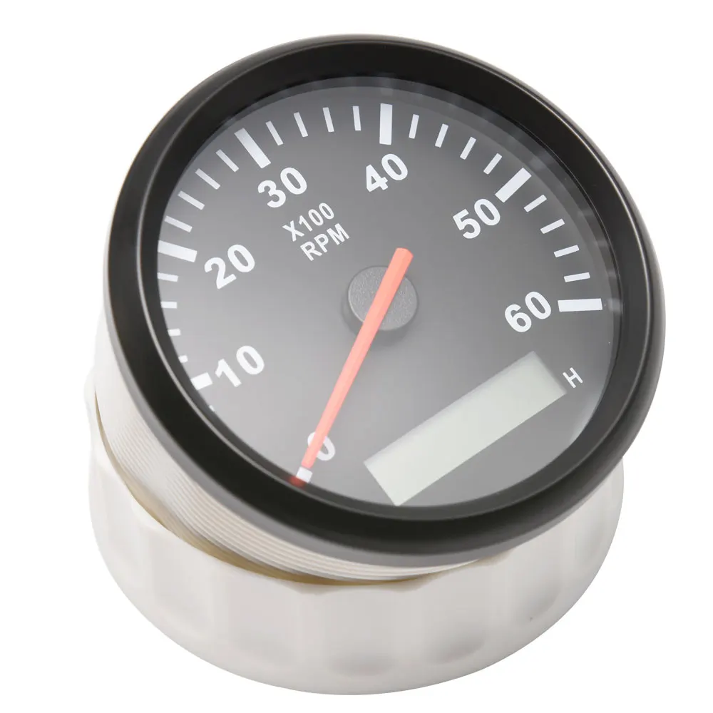Custom 12V 24V Car tachometer Digital Tacho meter 6000 RPM Marine RPM Meters With Hourmeter 85MM Car Gauge With M16 M18 Sensor