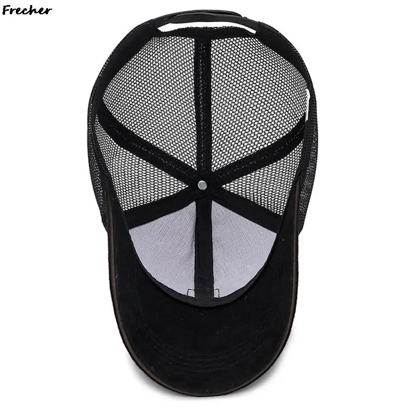 Unisex Mesh Cap Casual Plain Cotton Mesh Baseball Cap Adjustable Summer Cool Hats For Women Men Hip Hop Trucker Hat Dropshipping