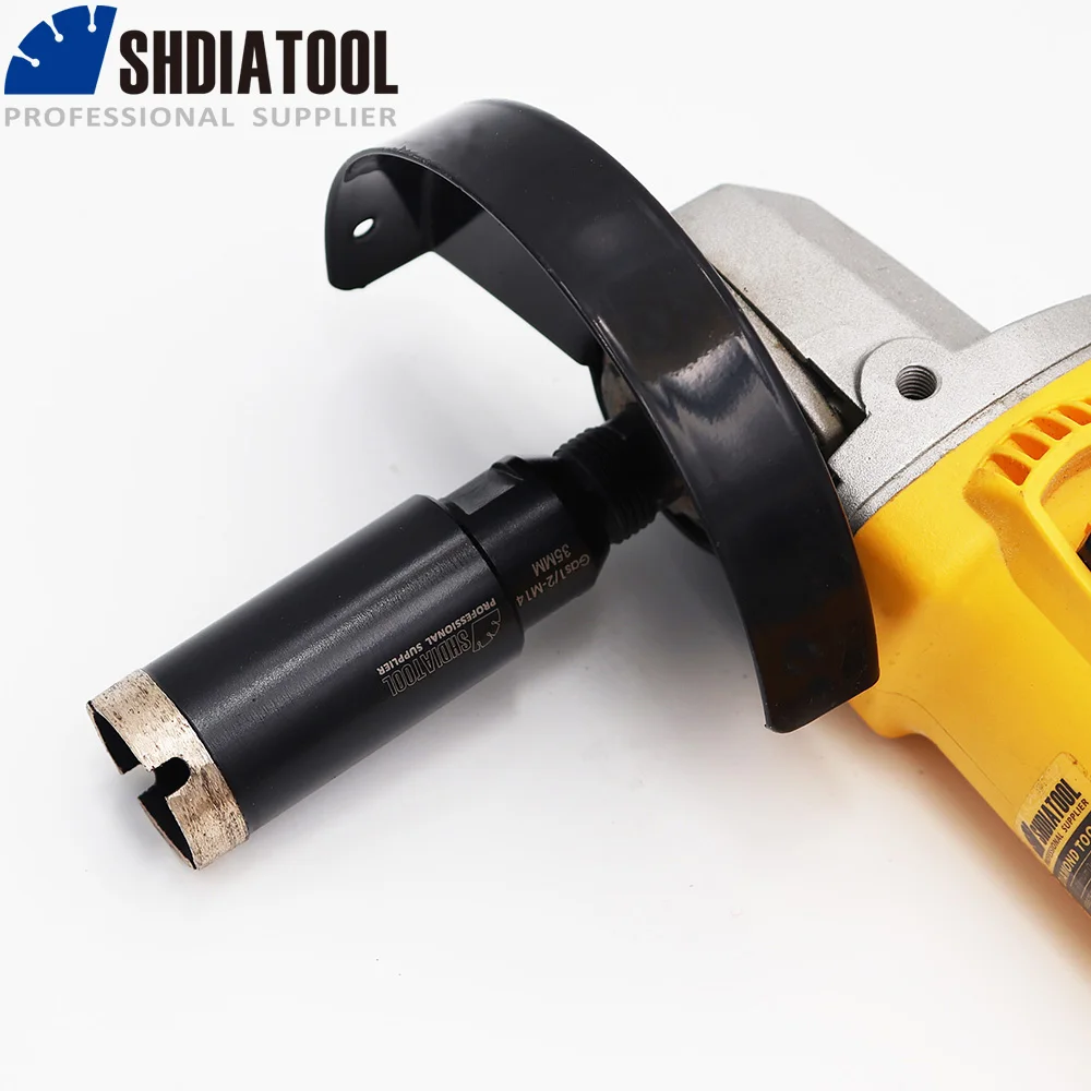 SHDIATOOL 1 قطعة الماس الملحومة الحفر الأساسية بت (الرطب) الغاز 1/2 و M14 موضوع ثقب المنشار لحفر الجرانيت و الرخام