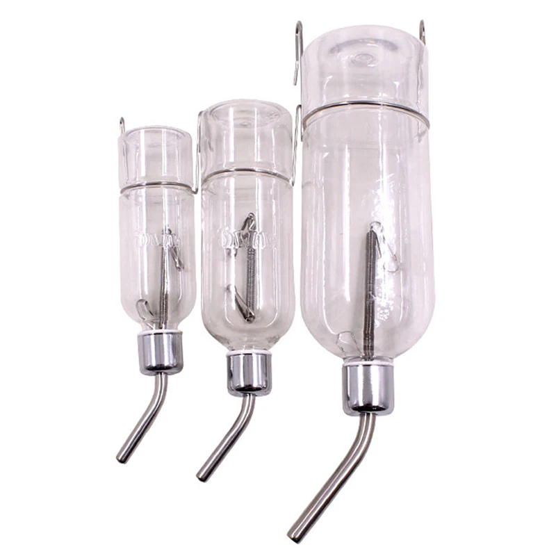 180/350/750ml alimentatore per Dispenser di bottiglie d'acqua per bevitori di criceti per animali domestici in plastica