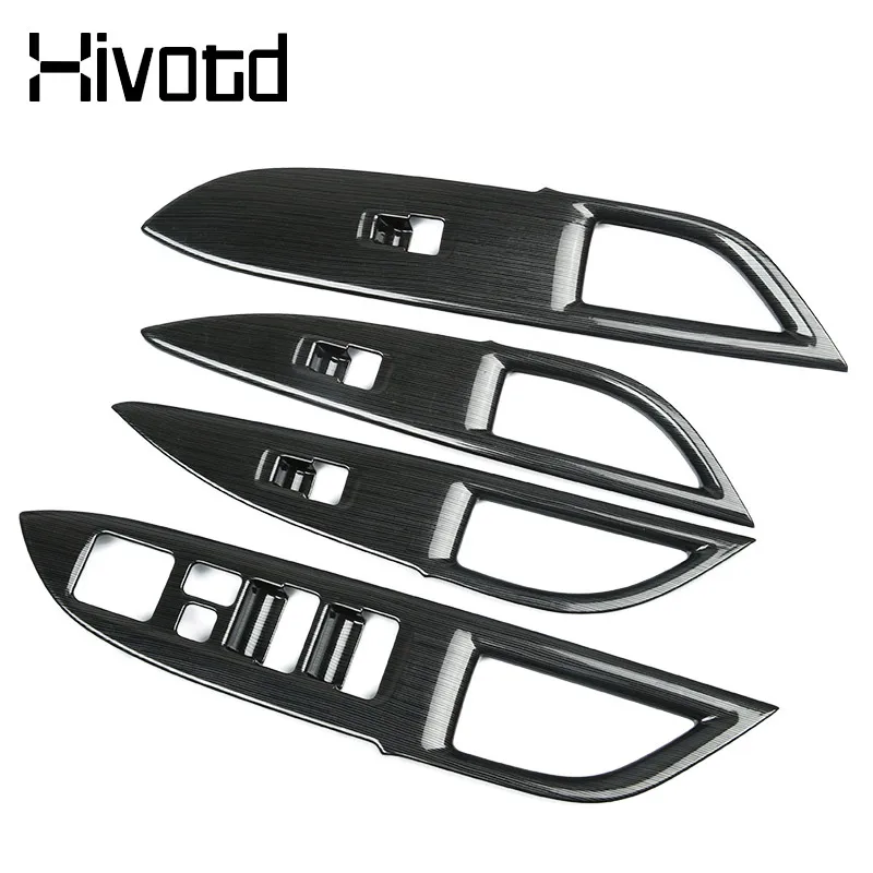 Hivotd Window Button Cover Anti-wear Parts Interior Trim Styling Protection Car Accessories For Mitsubishi Outlander 3 2016-2022