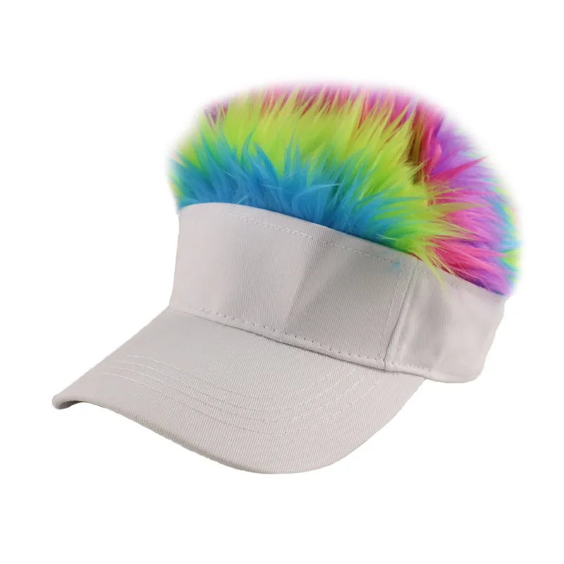 Men Wig Baseball Cap Spiked Hairs Fashion Hat Women Casual Adjustable Outdoor Creative Personality Hip Hop Hat