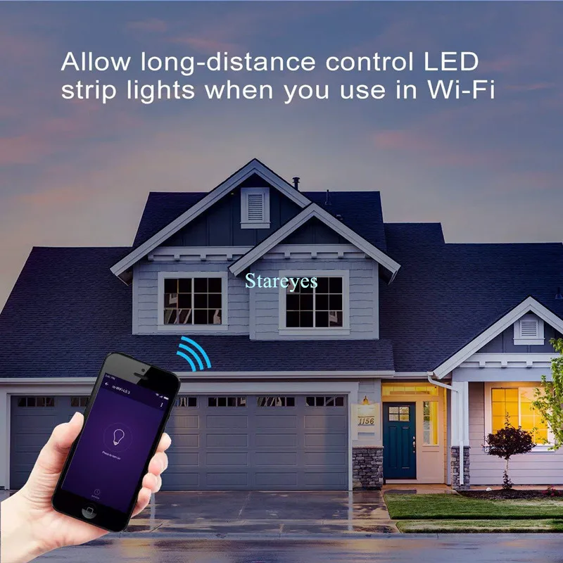 Controlador inteligente WiFi Tuya Alexa Google Home Voice DC5-24V atenuador de un solo color CCT RGB RGBW RGBCCT 5 en 1 aplicación de tira LED 2,4G