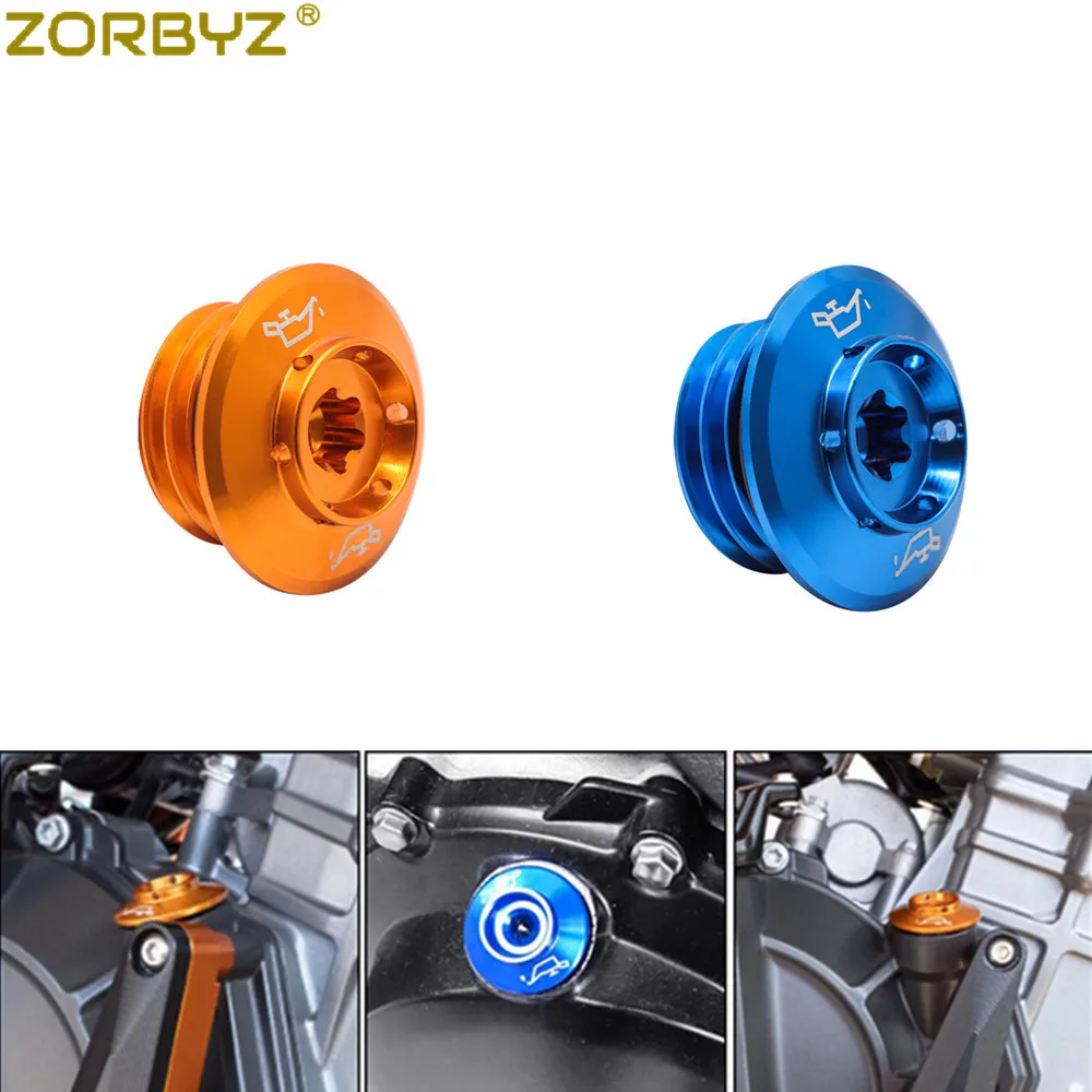 ZORBYZ Motorcycle Engine Oil Filler Plug Cap Cover For 690 790 950 990 1290 For Duke Super For Duke Superduke R GT 2004-2022