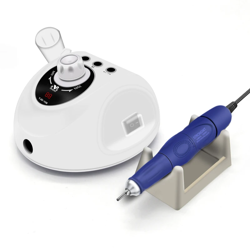 Machine à ongles électrique professionnelle, 35000 tr/min, Micro moteur, outil de polissage des ongles, YJD108 + 108FH, pièce à main