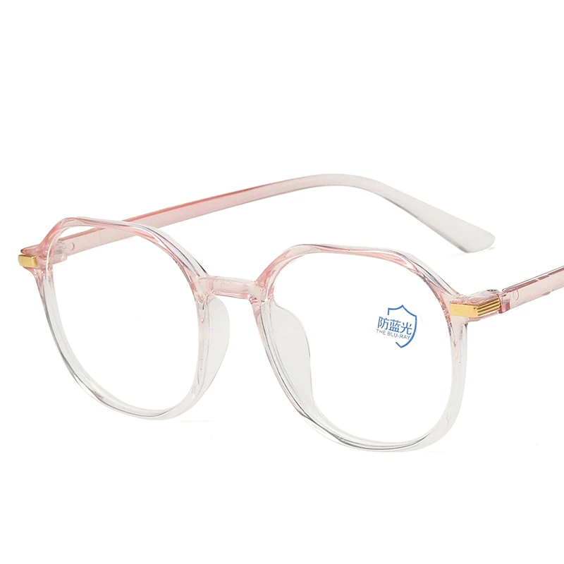 Transparent Computer Glasses pc Frame Women Men Anti Blue Light polygon Eyewear Blocking Glasses Optical Spectacle Eyeglasses
