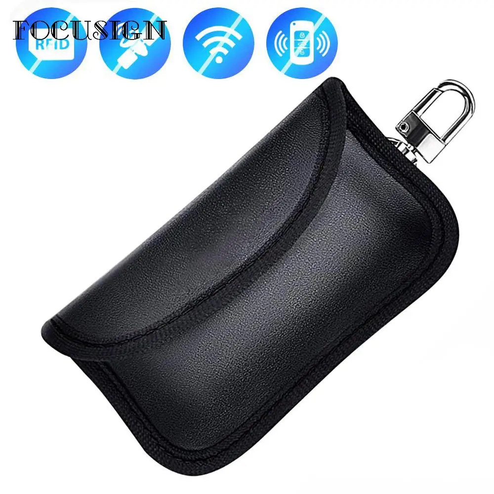 

Mini Car Key RFID Signal Blocking Bag Signal Blocker Pouch Wallet Cellphone Case Waterproof For Privacy Protection Signal Bag