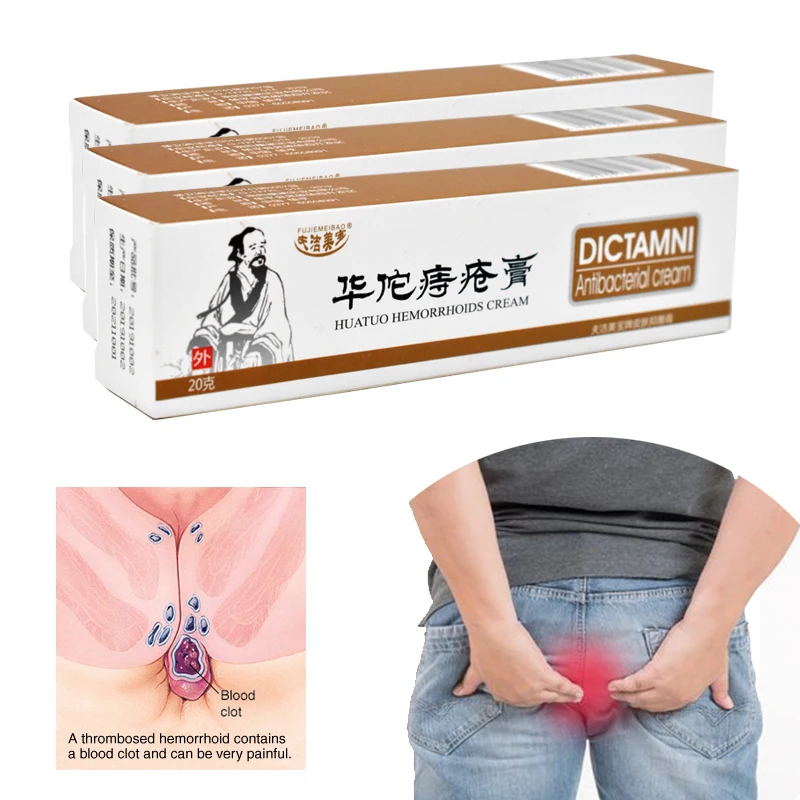 1Pcs Hemorrhoids Ointment 100% Original Vietnam Chinese Cream Painkiller Pain Relief External Anal Fissure Medical Plaster P1002