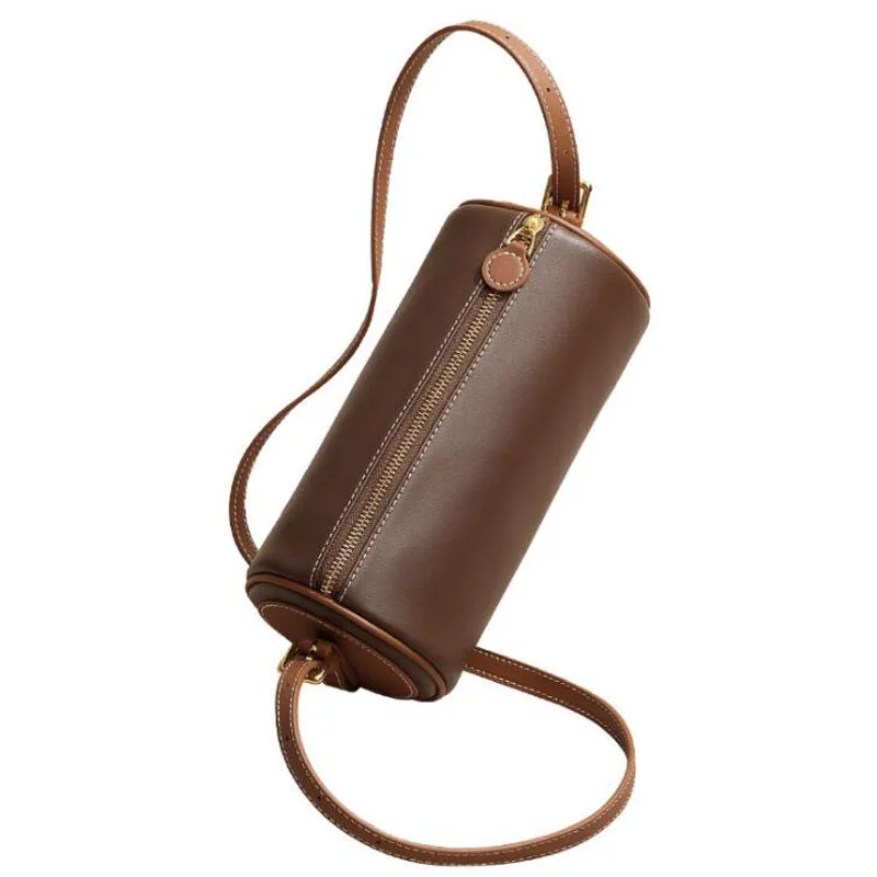 Underarm Bag 2024 New leather Fashion All-Match One Shoulder Messenger Bag High Quality Pillow bag mini bag cylinder bag