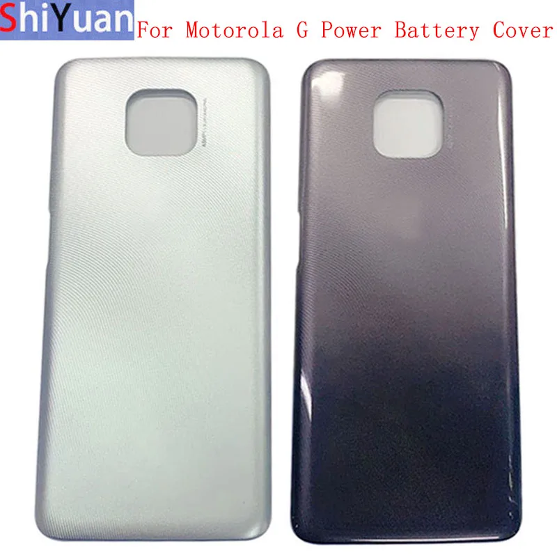 Battery Cover Back Rear Door Housing Case For Motorola Moto G Power 2021 Back Cover with Camera Lens Logo Repair Parts