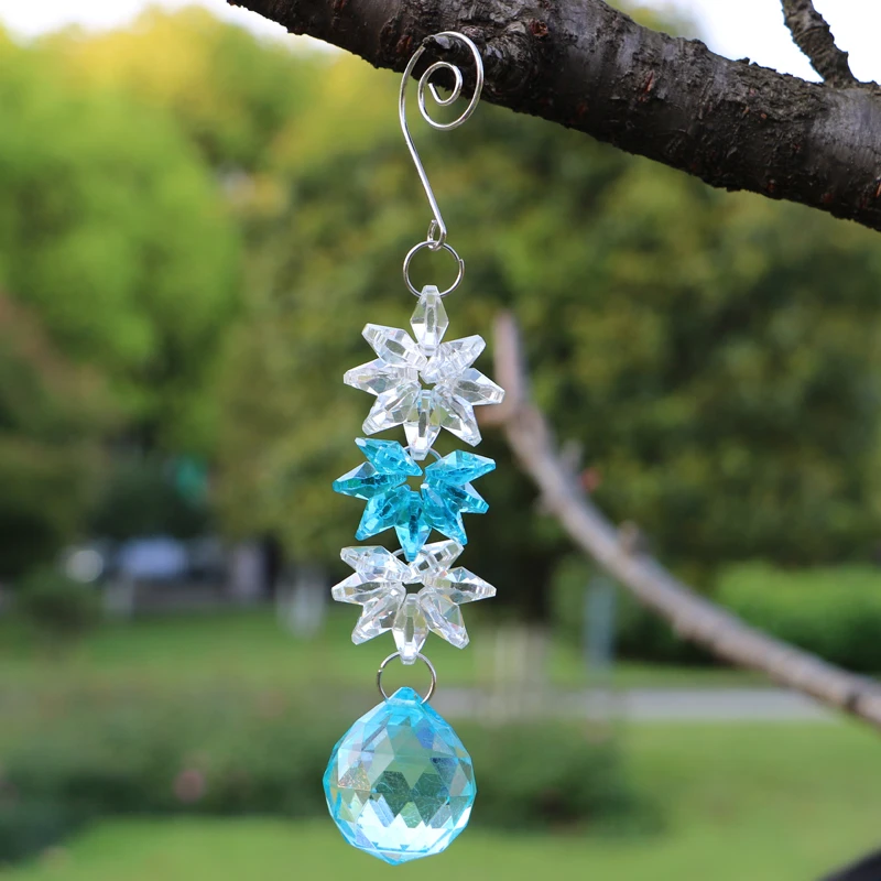 1PCS Glass Crystal Suncatcher Ball Pendant Rainbow Maker Hanging Sun Catchers Window Sun Catcher Gift