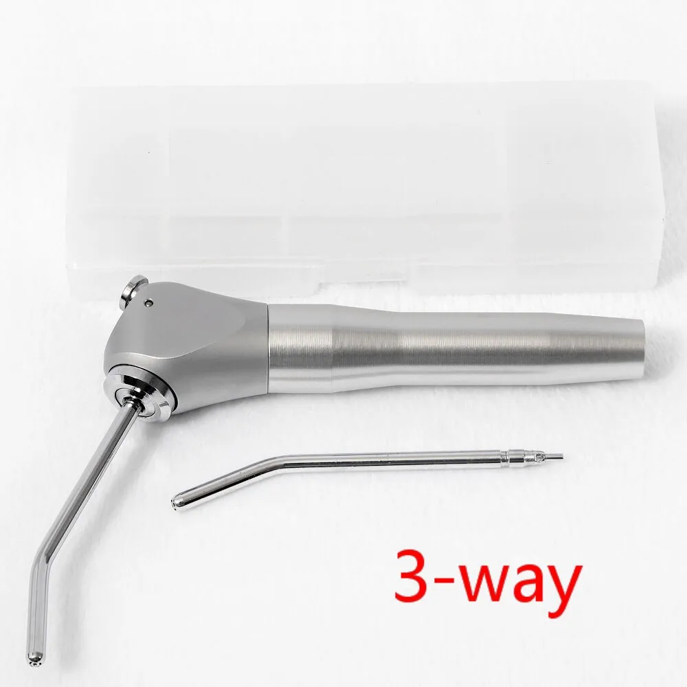 NEWLY Dental Air Water Spray Alloy Triple Syringe Handpiece With Tips Tubes Nozzle 3 Way Dentistry Teeth Tool