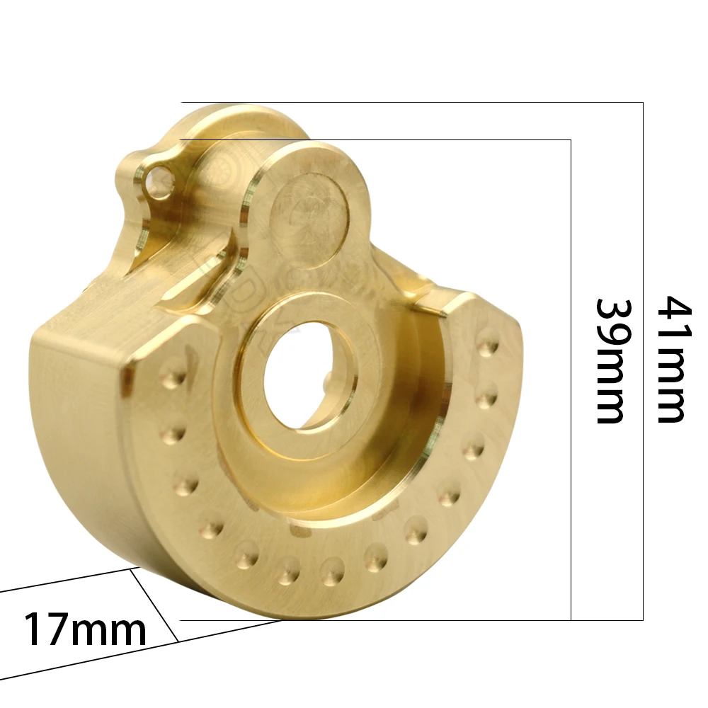 2PCS TRX4 Brass Counterweight Balance Weight Portal Drive Housing for 1:10 RC Crawler TRX-4 TRX-6