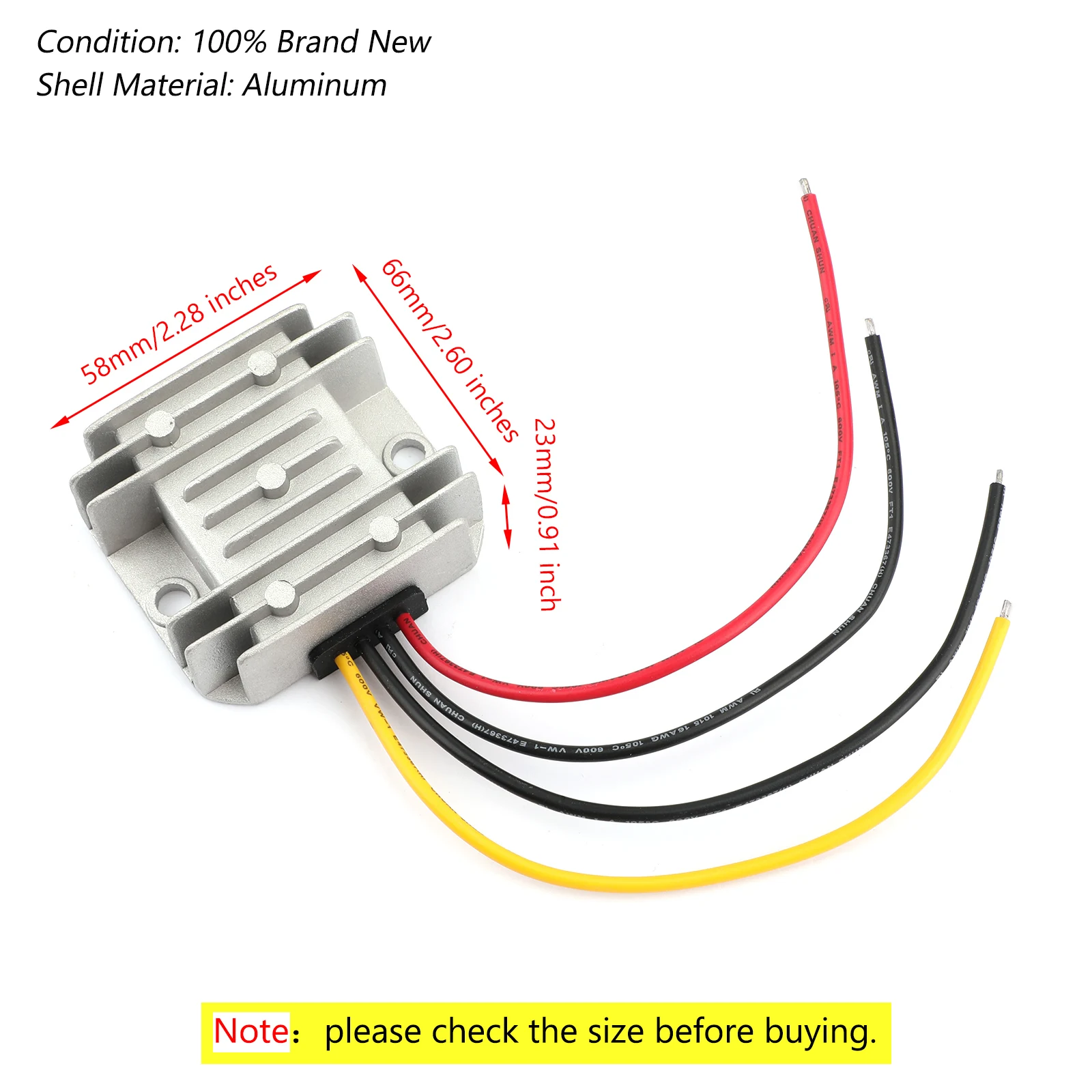 Areyourshop WaterProof 12V / 24V to 5V 10A 50W DC TO DC Power Converter Regulator Step Down Voltage