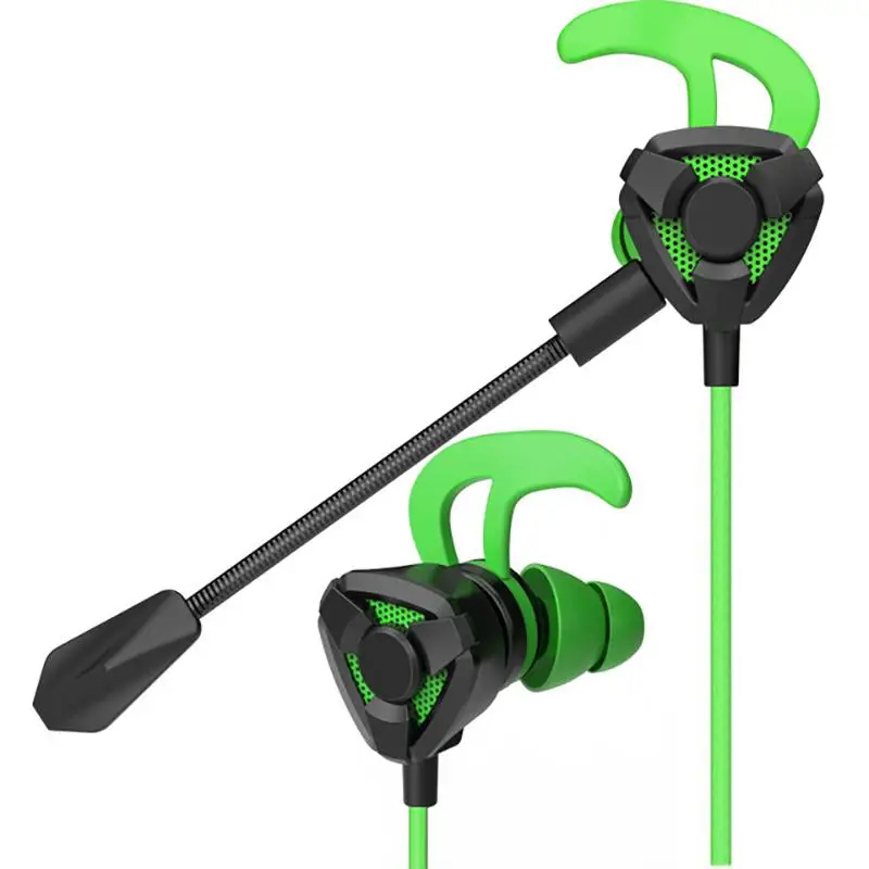 Gaming Earphone For PS4 Xbox one Nintendo Switch Mobile Phone PC Gamer Headset with Dual Mic Volume Control 7.1 Stereo Earpiece